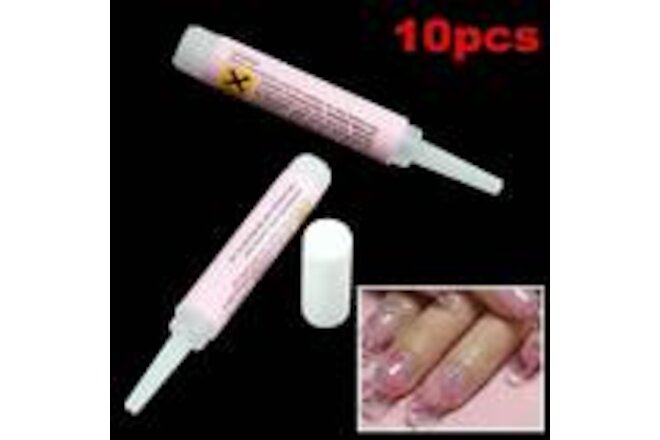 10PCS Nail Tip Glue Super Bond For Acrylic Nails Strong Adhesive Manicure Tools