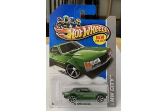 Hot Wheels City 2013  ‘70 Toyota Celica GT Green 1/64 Diecast