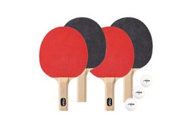 Classic 2 Player and 4 Player Ping Pong Set - Table Tennis Rackets, 3-1 Star ...