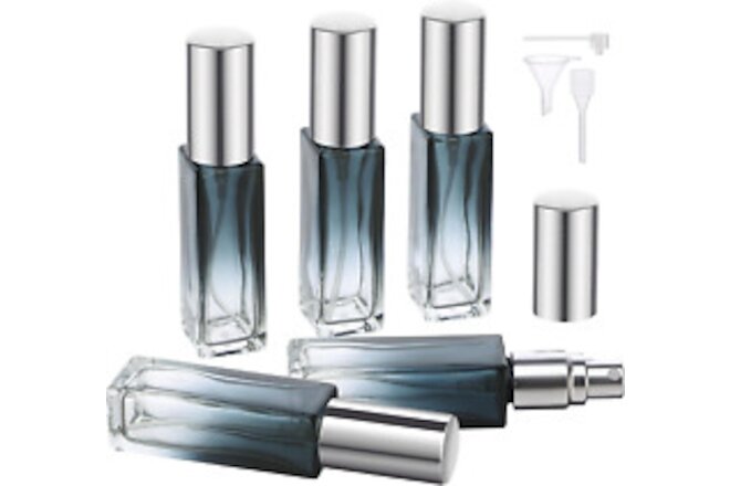 Segbeauty Refillable Perfume Bottle Travel, 5 Set of 10ML Pocket Glass Perfume