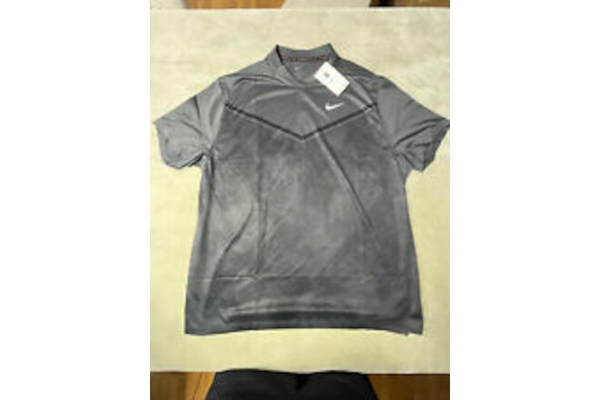 Nike Dri-FIT ADV Tiger Woods Golf Polo Shirt DH0916-070 Dark Smoke Grey Size XL