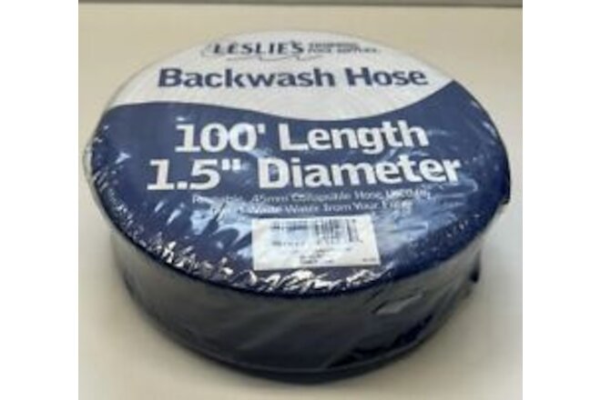 Leslie's Swimming Pool Supplies Backwash Hose 100' Length 1.5" Diameter