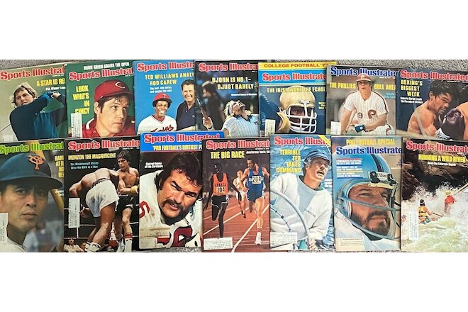 Sports Illustrated July - Sept 1977 LOT 14 Vintage Issues (sold as LOT or solo)
