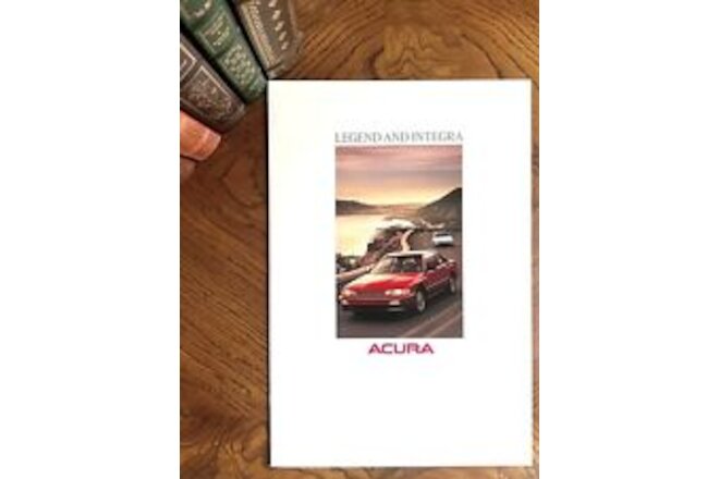 New 1989 ACURA LEGEND & INTEGRA 12-page Deluxe Oversize Sales Brochure/Catalog