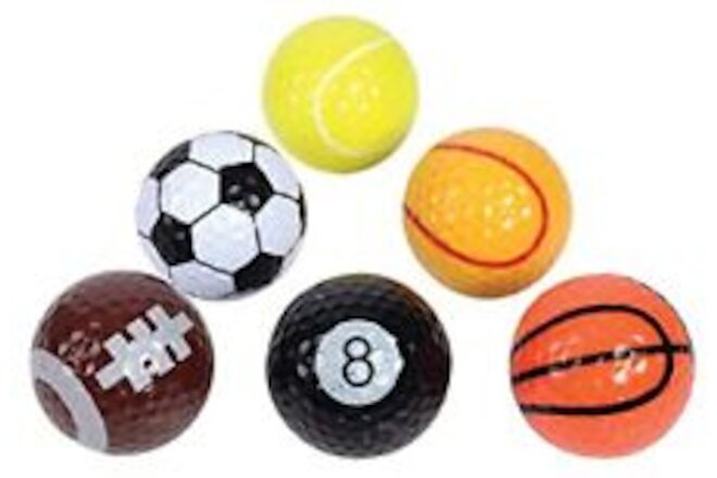 Funny Golf Balls for Men - 6 Pack Fathers Day Golf Balls - Novelty Golf Balls...