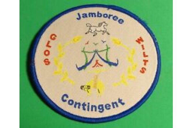 24th WSJ 2019 World Scout Jamboree Patch: GLOS WILTS CONTINGENT
