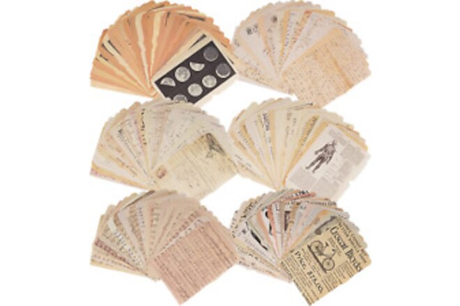 150 Sheets of Scrapbook Paper, Vintage Journaling Supplies Craft Kits for Bullet