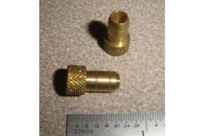 Lot of 4, PARKER 20-6, Brass Plug, 3/8" OD Tubing, 0.250" Barb Size