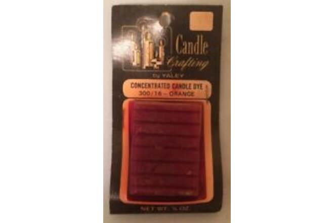 Vintage Candle Crafting by Yaley Orange Concentrated Candle Dye NOS