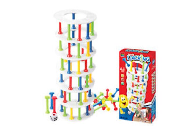Balance Tower Game Interactive Sensory Toppling Leaning Tower Toy Educational