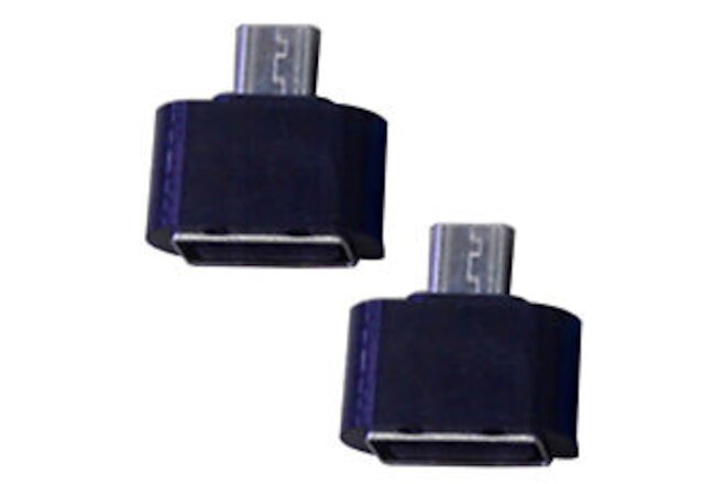 2Pcs Micro USB Male to USB 2.0 Adapter OTG Converter for Android Tablet Phone 24