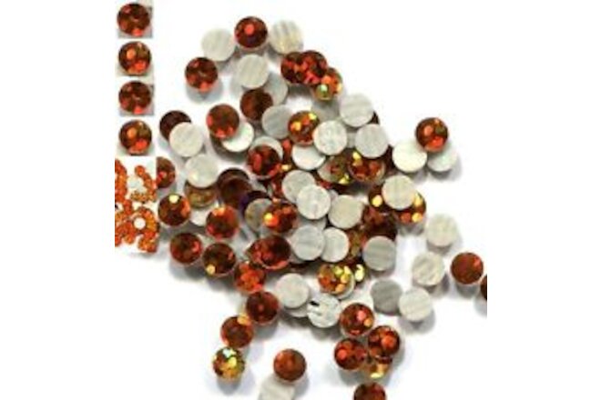 HOLOGRAM SPANGLES Hot Fix  TOPAZ  Iron on  5mm    2 Gross  288 Pieces