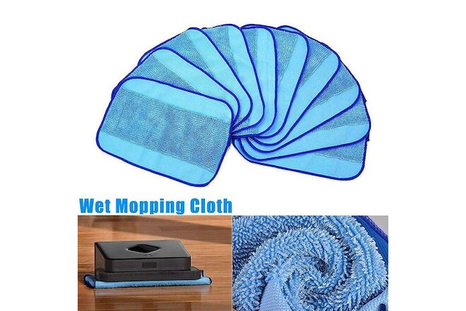 5/10PCS Mopping Cloth Wet Mop Pads for iRobot Braava 380 380t 320 Mint 4200 5200