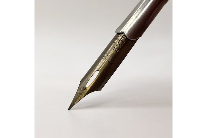 x3 Howard Hunt 22 B Extra Fine Pen Nib Bronze Dip Pen Nib Vintage Calligraphy