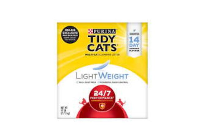 Purina Lightweight Clumping Cat Litter, 24/7 Performance Multi Cat Litter,