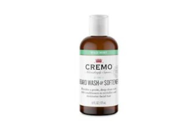 Cremo Wild Mint Beard and Face Wash, Specifically Designed to Clean Coarse