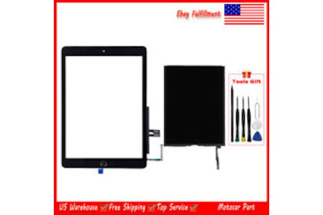 Black Touch Screen Digitizer Home Button LCD Display For iPad 6 9.7 A1954 A1893
