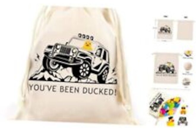 You've Been Ducked, Duck Duck Bag Rubber Duck Drawstring Bag, Duck Duck
