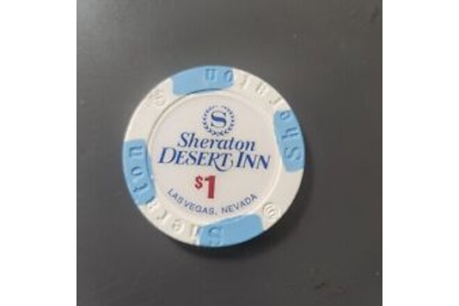 Sheraton Desert Inn Casino Las Vegas NV $1 Chip Vintage 90s