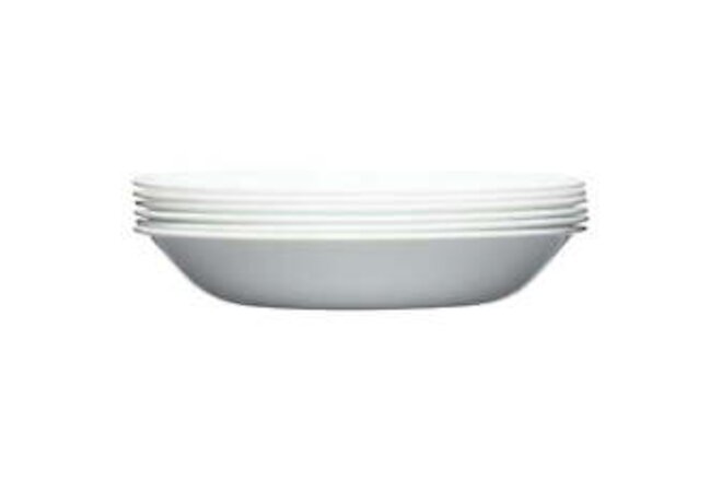 Classic Winter Frost White, Set of 6 Pasta Bowls, 20-oz