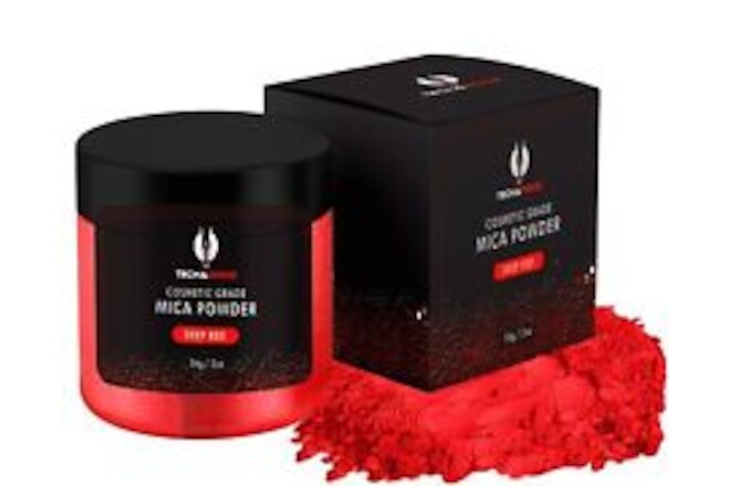 Deep Red Mica Powder for Epoxy Resin 56g / 2oz. Jar - 2 Tone Resin Dye Color ...
