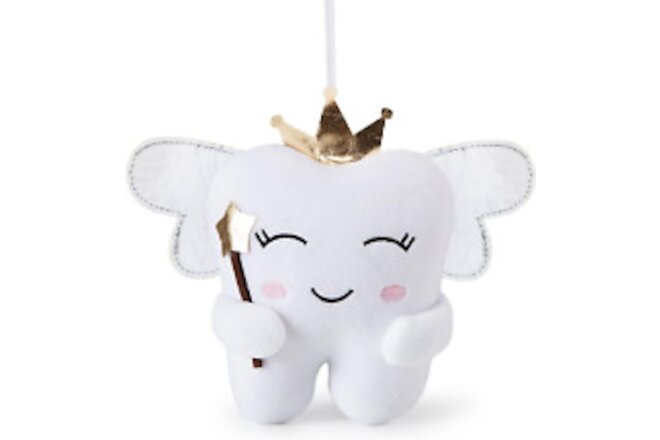 Tooth Fairy Pillow with Shiny Wings Embroidered Tooth Fairy Doll with Pocket Cry