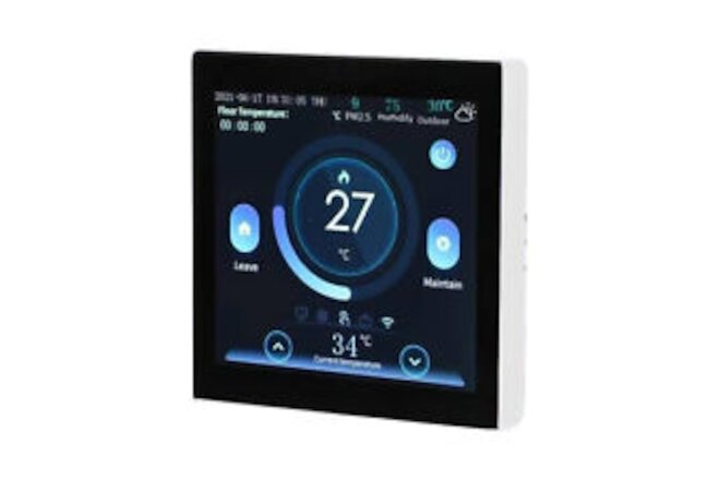 Wi-Fi Smart Programmable Thermostat ℃/℉ PM2.5 Humidity Weather Display V1I0