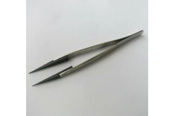 Handle Stainless Tweezers Antistatic For Watch Hands Installation Work Battery