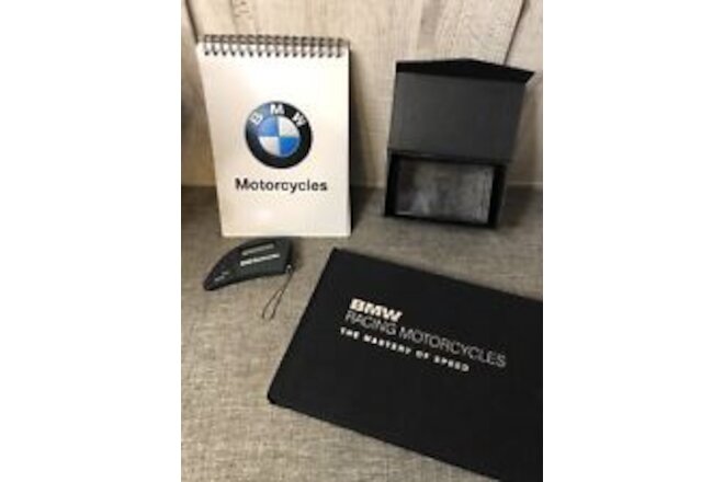 BMW Racing Motocycles Gift Set Mastery of Speed Book Notebook Tool Paper Weight