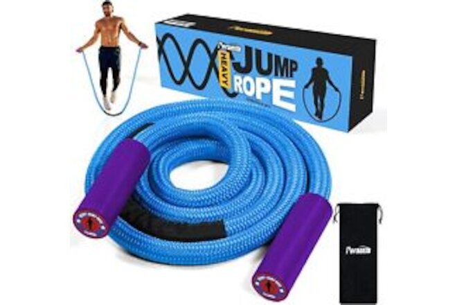 Weighted Jump Ropes 360 Degree Rotation 1 Inch 2.7LB/3LB Jump Ropes for Fitness