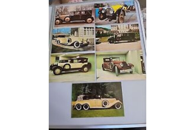 Forney Transportation Museum Denver CO Postcards (7) Vintage Cars c1920s D2