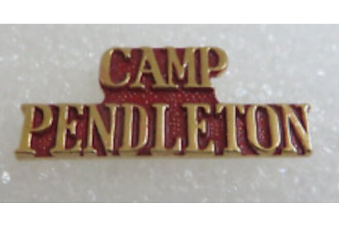 Vintage CAMP PENDLETON Pin Lapel Hat Logo Tie Tac Tack Pinback US MARINE CORPS