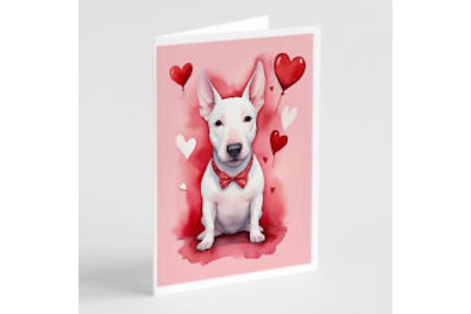 English Bull Terrier My Valentine Cards Envelopes Pack of 8 DAC5333GCA7P