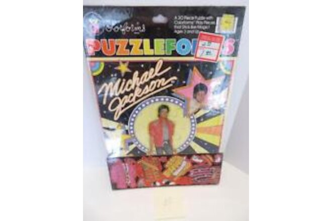 Colorforms Michael Jackson 1983 Puzzleforms OLD STORE STOCK Factory Sealed New b