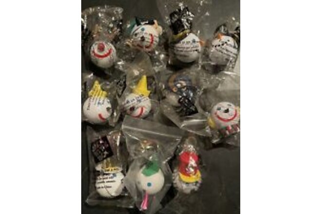 Lot Of 11 Jack In The Box Antenna Ball Toppers Lot  New Years Holiday Reindeer