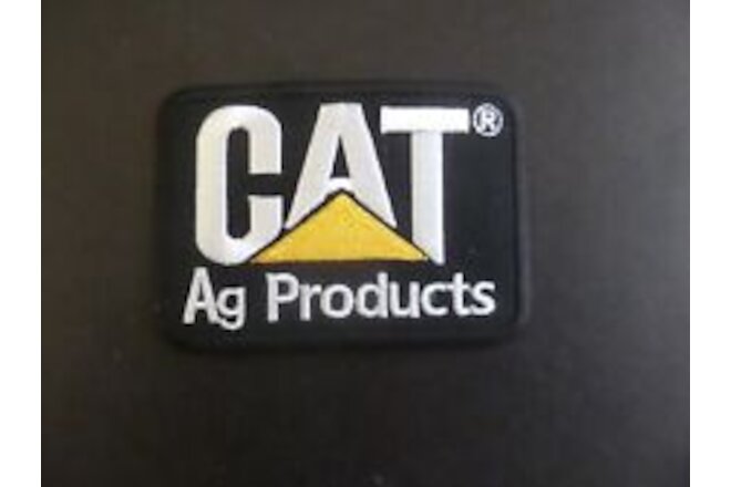 CAT"AG PRODUCTS" EMBRODIERED IRON ON PATCH 2-5/8 X 3-3/4 WITH "FREE TRACKING