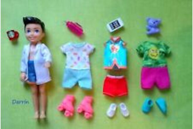 🍕Barbie Chelsea Boy Darrin Fashion clothes lot, accessories and shoes🧃