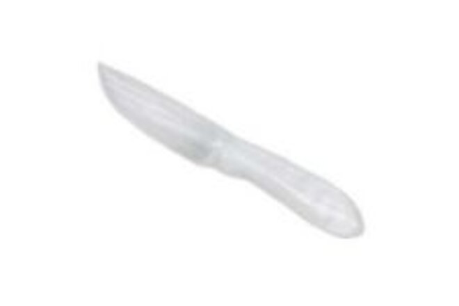 7.5" Selenite Solid Gemstone Carved Ritual Athame Knife Dagger