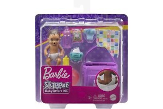 Barbie Skipper Babysitters Inc Feeding and Changing Playset Accessories New Set