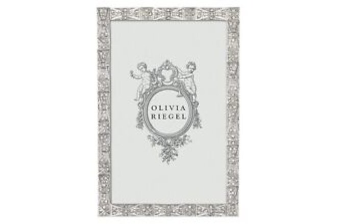 Remy Cast Pewter Photo Frame with Crystals (4"X6")