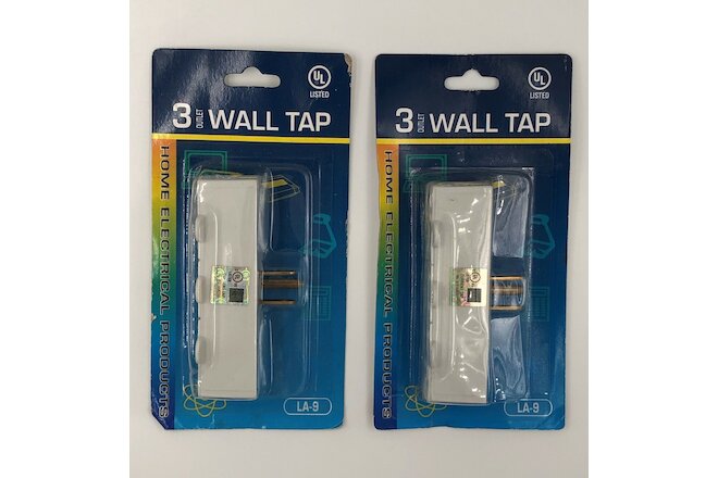 3 Way Outlet Wall Tap LA-9 UL Listed