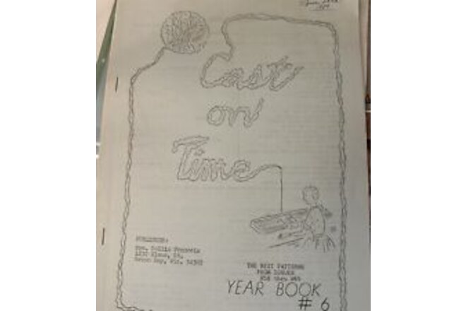 Cast On Time - Year Book #6 Nellie Francois 1989 OOP Machine Knitting Book