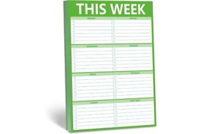 90 Sheets Weekly Planner, 6 inches X 9 inches, This Week(Grass Green)