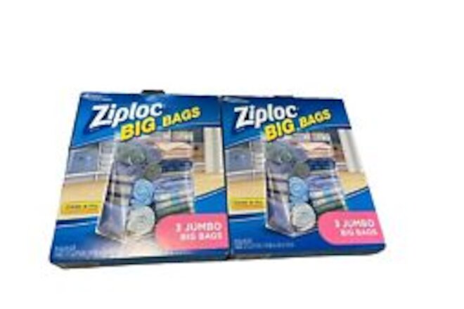 2 X Ziploc 65645 XXL Stand & Fill Bags - Pack of 3 (6 Bags Total) 20 Gallon Size