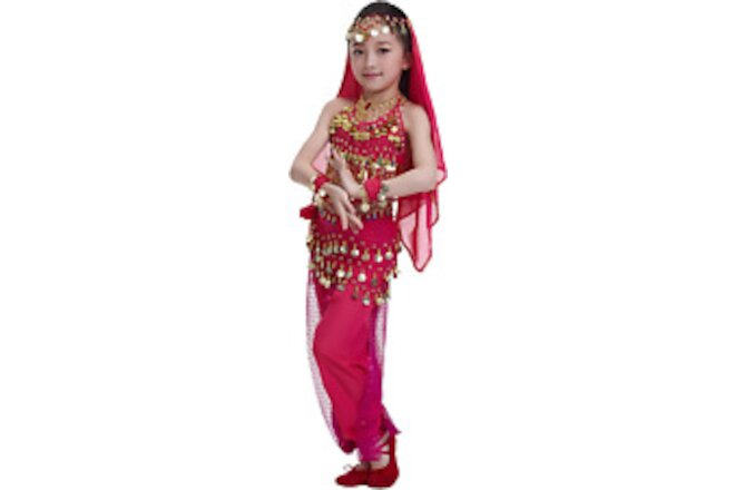 Kids Princess Girl Indian Belly Dance Costume Cosplay Bollywood Ornaments