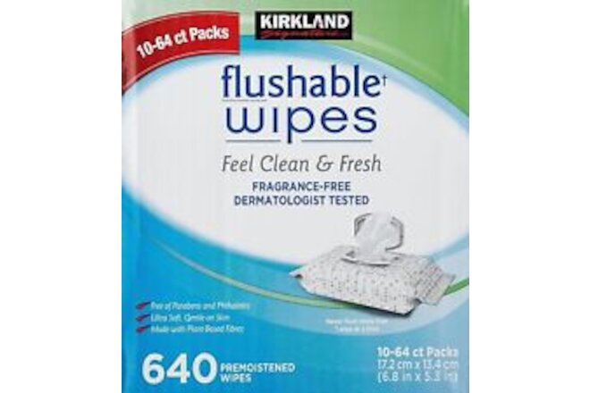 Kirkland Signature Moist Flushable Enhanced Cleansing & Freshness Ultra Soft...