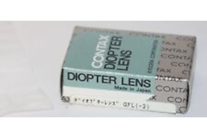 Contax G2 Diopter Lens GFL -2  New In Box Free USA Ship