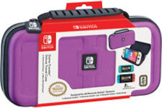 Nintendo Switch Game Traveler Purple Deluxe Travel Case [New ]