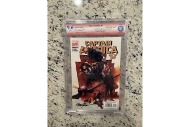 Captain America #6 CBCS SS 9.6 Epting Signed 1st App Winter Soldier 2005 NOT CGC