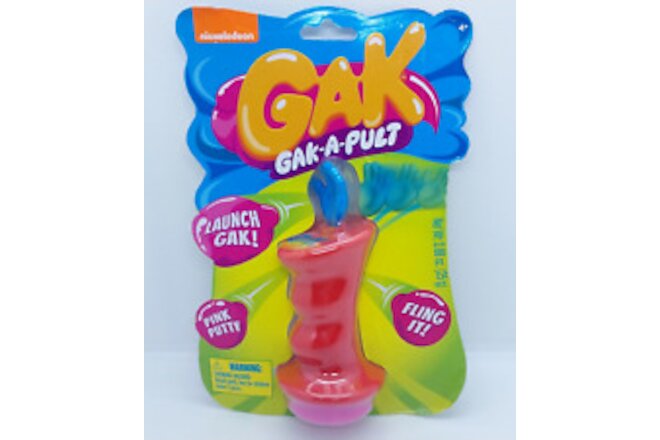 Nickelodeon GAK Gak-A-Pult w/ Pink Putty New
